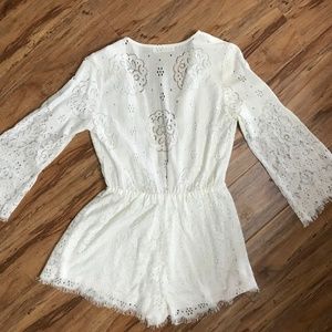 Mini White Romper